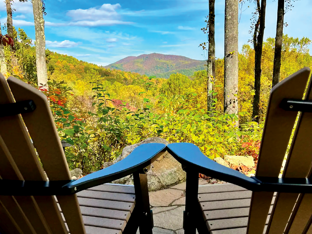 Patio Chairs with Old Rag Mountain Views