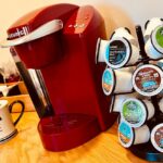 Close up of Keurig station with spring water
